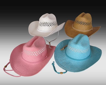 Western Hat with Vented Crown - Asst. Colors